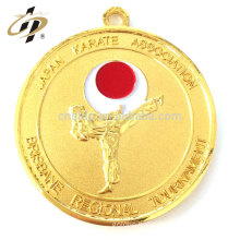 Free Sample custom metal gold silver plated taekwondo medallion karate medals no minimum order